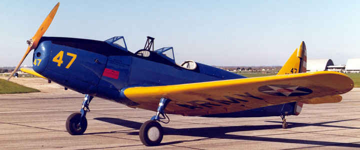 Primary trainer for many combat aviators was the PT-19 Fairchild.