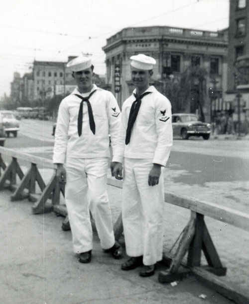 On liberty in Tokyo during the Korean War.