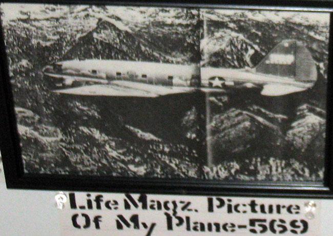 Life Magazine. Picture of C46 number 569 the plane that Robert Arn flew.