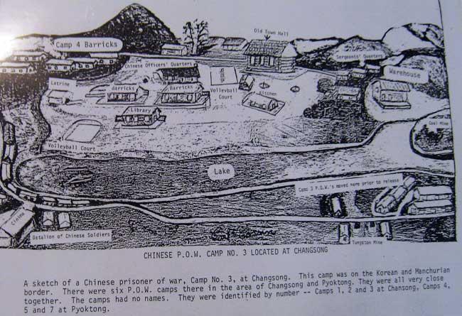 Chinese POW camps Changson and Pyoktong.