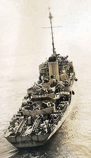 This is the minesweeper that always trolleys in front of the Leo making sure there were no mines. If a mine was found, the minesweeper would shoot the mine. The Leo she spent 1951 operating between Sasebo, Japan and Korea. Leo operated between Sasebo and various rendezvous points in Japan.