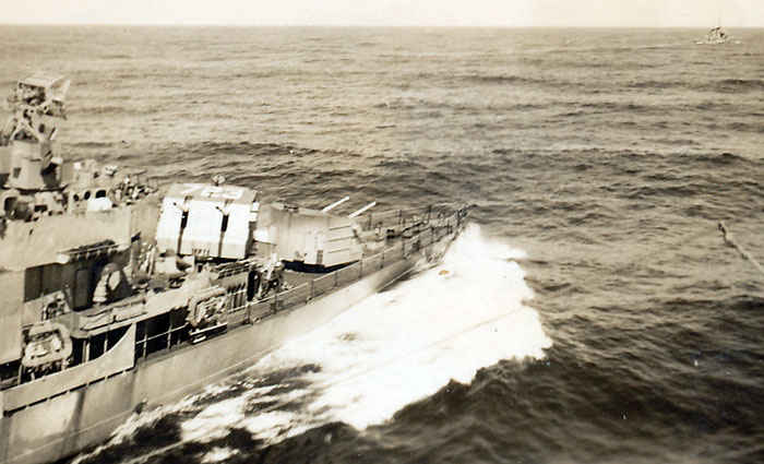 USS Walke Destroyer. While steaming off the Korean coast with TF 77, Walke struck a floating mine, which severely damaged her hull, killed 26 men, and wounded another 40 sailors.