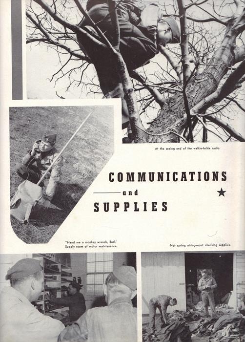 Communications and supplies.