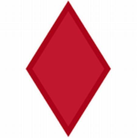 Modern 5th Infantry Division 'Red Diamond' shoulder sleeve insignia (SSI).