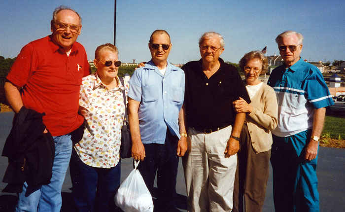 To the left Bailey, Monroe, Kelly, my grandfather.