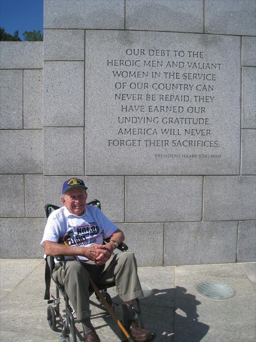 Gratitude expressed by President Harry S. Truman for our nation's Greatest Generation in their sacrifices and service during WW II.