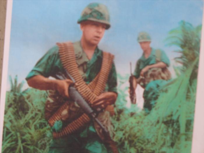 Larry Wade on patrol in South Korea 1969 with 2nd .inf.div.Katusa's