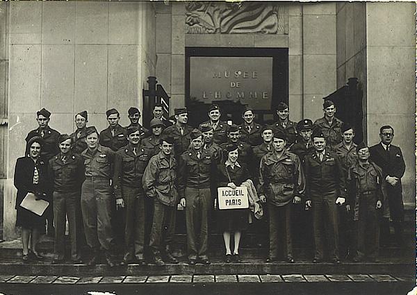On tour as guests of the Mayor of Paris - September 1945. James is bottom row, third from left.