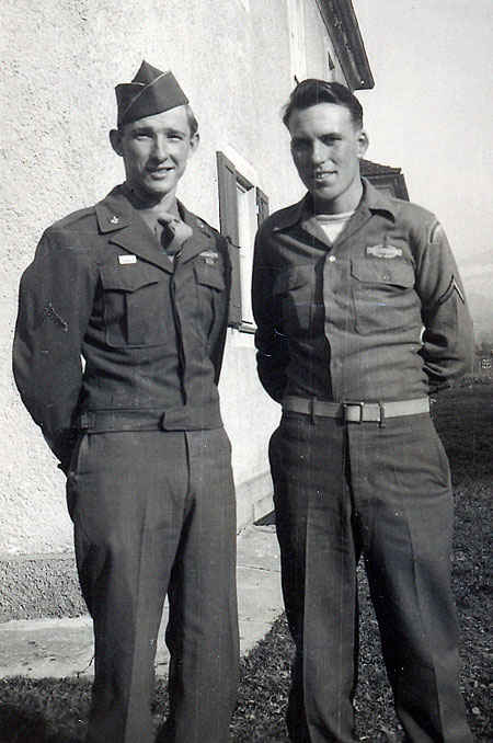 My grandfather to the left and Kenneth Becker to the right.