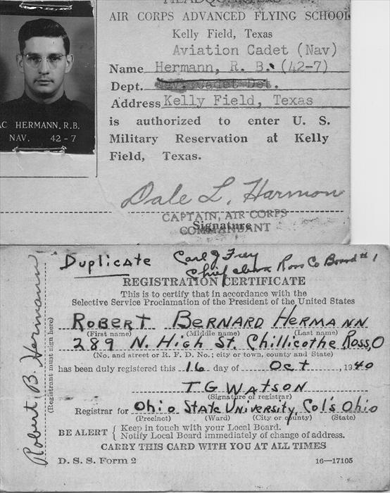 ID card from Kelly Field