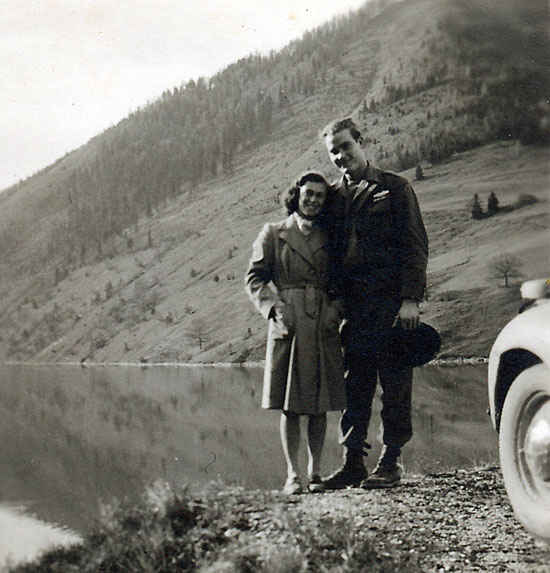 Parker and Betty in Hallein, Austria. Parker was the BAR man and my grandfather was the assistant BAR man. Parker was my grandfather best friend during the war.