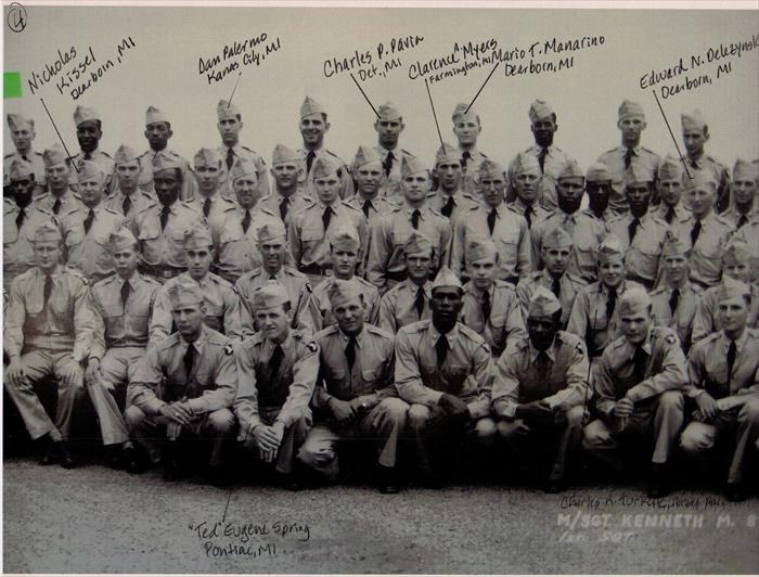 101st Airborne, 516th Reg. "G" Company Basic Training graduation photo.  P. 4 of 5.