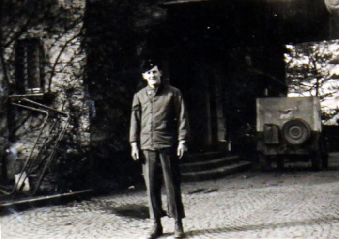 Walter World War II, Graves Registration, Rhine River, Germany.