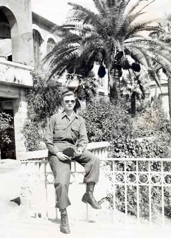 French Riviera 1946. Serviceman were not allowed to go down to the beach where the ladies were topless.