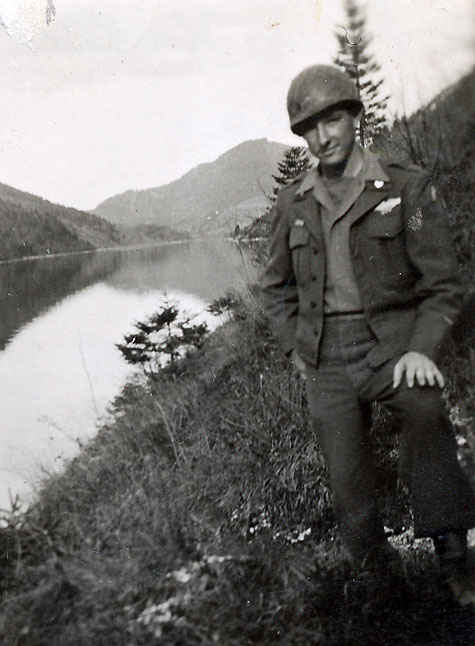 My grandfather by a Lake in Hallein, Austria.