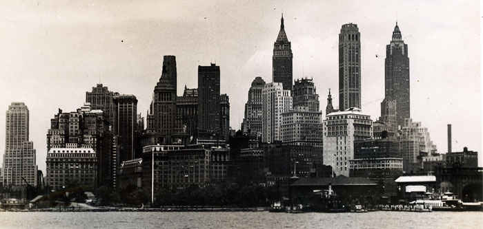 New York City from Europe. Soldiers would take a taxi to the train station. Taxi drivers would give good directions to the soldier's and even gave them free fair. There were impersonators who would wear service clothes to abuse this courtesy. July 1946.