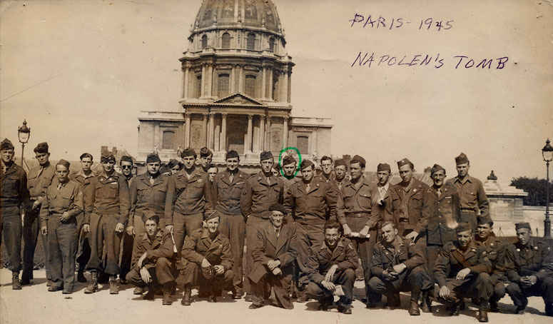 Picture in front of Napoleon's tomb 1946.