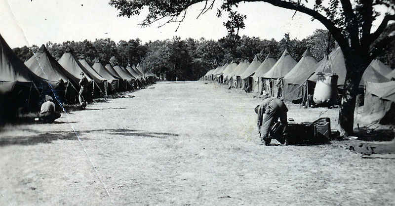 Tent City outside of Lemans, France.