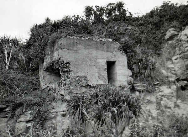 Iwo Jima pillboxes.