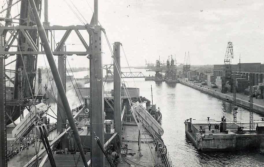 Port of Antwerp, Belgium. This is where my grandfather left for the states in 1946.