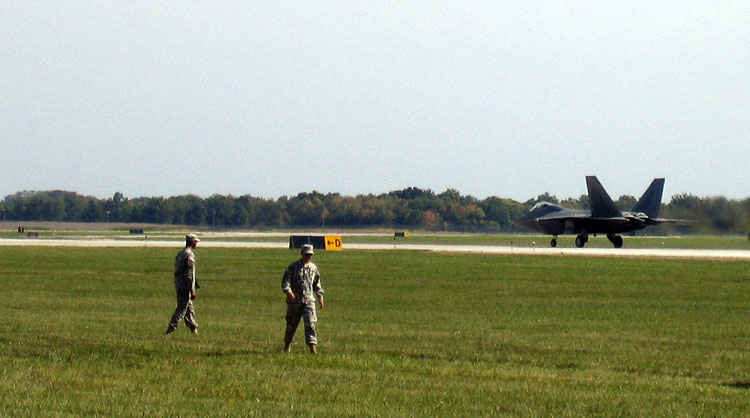 F-22 Raptor. Truly the most advanced aircraft in the world. Air superiority figher.