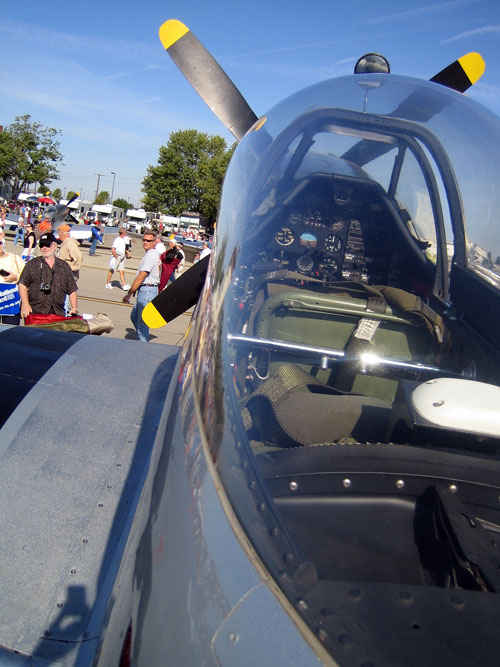 P-51 Mustang's cockpit.