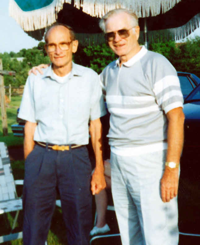 My grandfather's squad leader Stanley Flisak on the left.