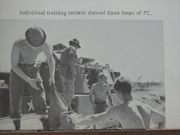 2nd section b btry 1/27 individual training records showed three hrs. of pt.