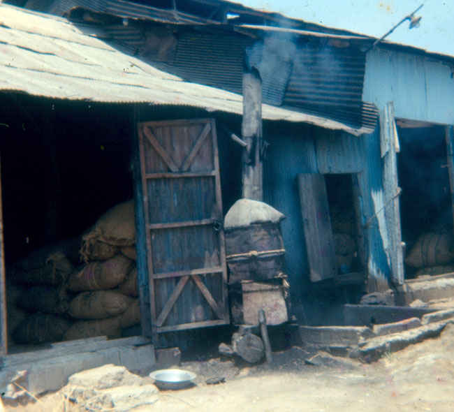 Korea 1973-1974 Feed mill outside of B Battery.