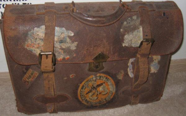 This is the brief case carried by Robert. At times this is all he would have.