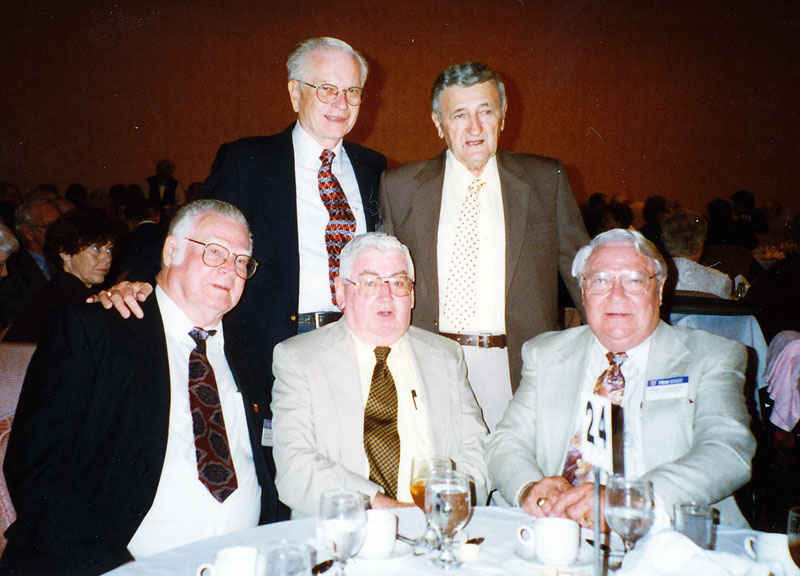 76th Infantry Reunion, Top row Ernie Wolke Andy Tutuska, Ben Wright, David Weiss, Bill Fortschneider