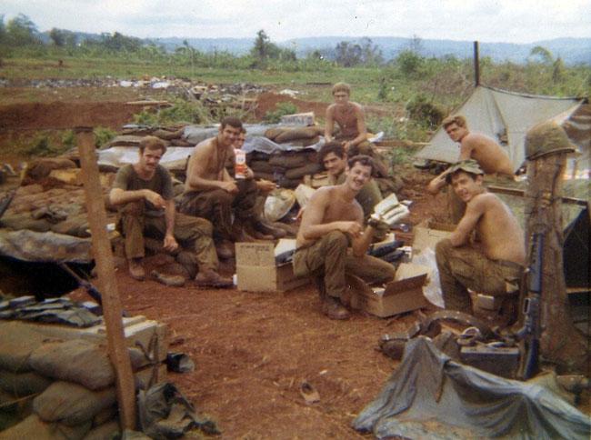 Eldon's platoon in Cambodia.