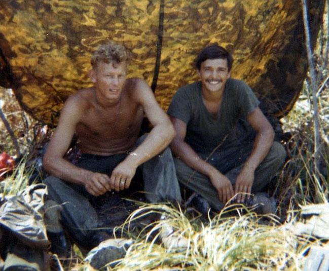 Left Roy and Eldon right in Vietnam.