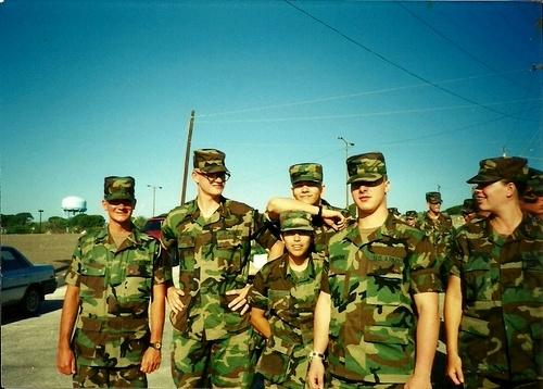Me on far left, with a few of my friends in 91B field medic school in late 1995.