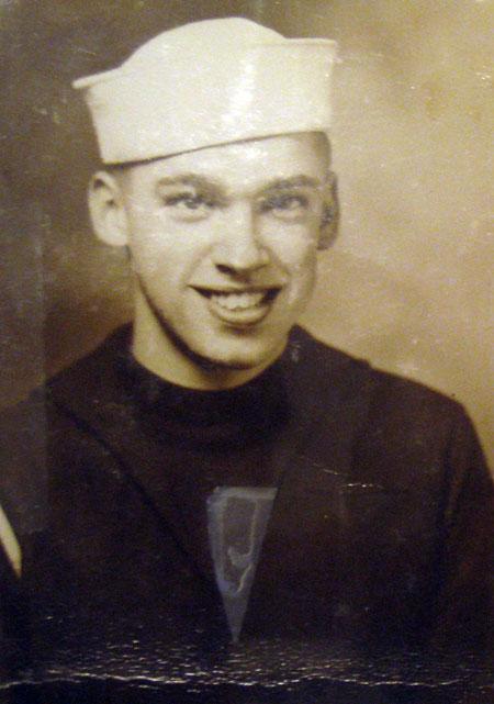 Fred during Navy training in Great Lakes.