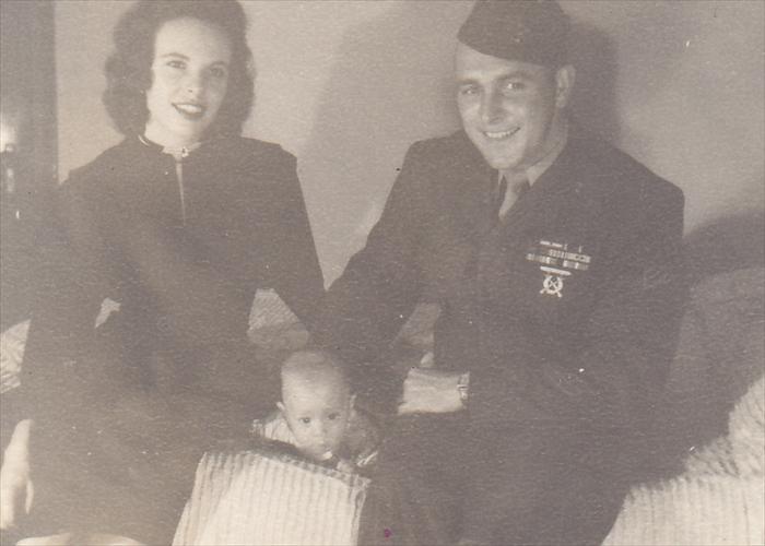 Gene, his wife Patricia, and their first son, Phillip