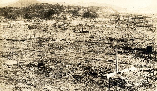 Hiroshima after the atomic bomb. Hiroshima after the atomic bomb.