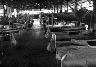Interior of barracks, Ft. William McKinley, PI 1946.