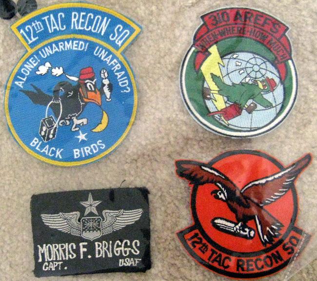 12th TAC Recon Squadron and 310 AREFS patches.