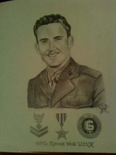 A portrait of Kenneth Webb drawn by me