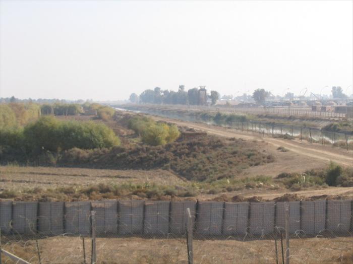 EECP view to the south, taken from the outer perimeter guard tower.