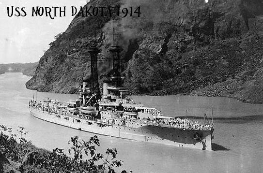 Assigned to the USS North Dakota in 1914.