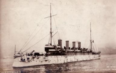 Served aboard the USS Columbia sometime during the early 1900's.